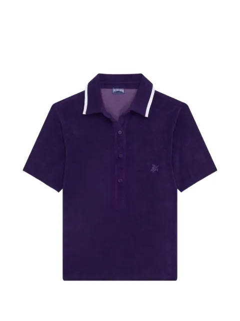 Vilebrequin buttoned collared polo shirt Purple LZAEQ101