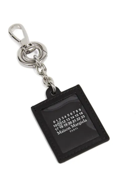 Maison Margiela picture frame leather keyring Black SA1VL0058P8835
