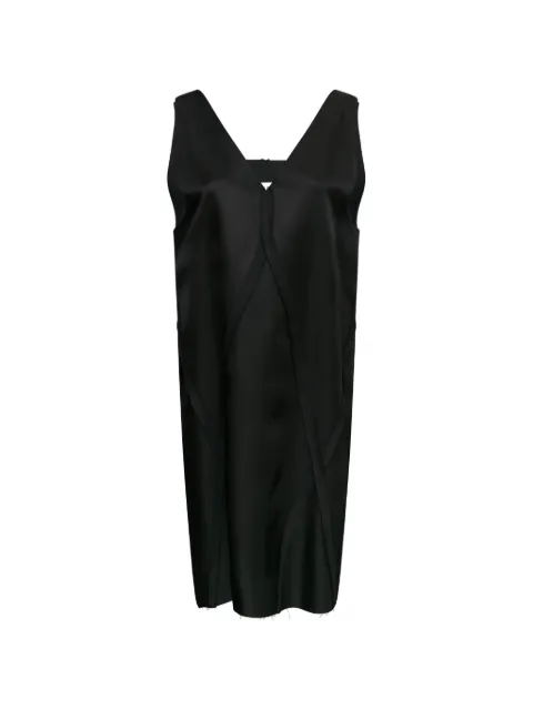 MM6 Maison Margiela V-neck midi dress Black S62DD0061M35880