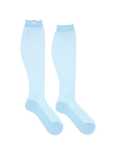 MM6 Maison Margiela ribbed-cuffs socks Blue S62TL0048M13272