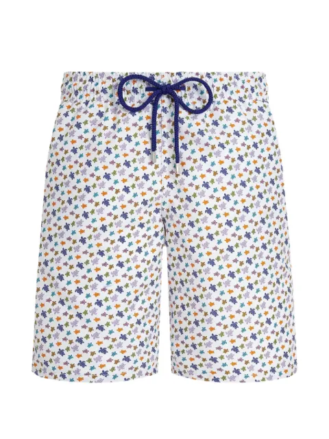 Vilebrequin ronde des tortues print swim shorts White OKOEB139