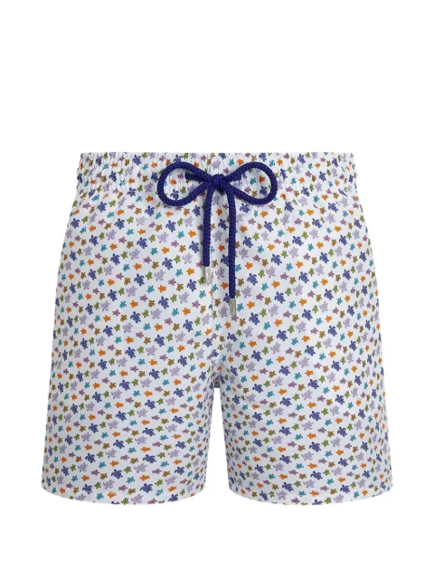 Vilebrequin ronde des tortues print swim shorts White MOOEB139