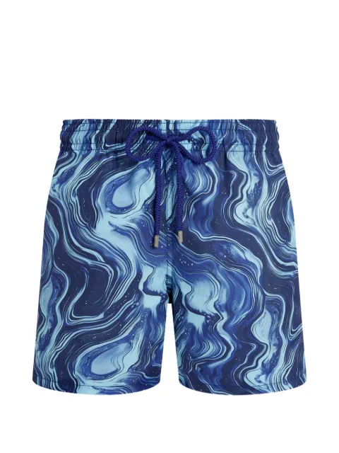 Vilebrequin Moorea swirl-print swim shorts Blue MOOEB126