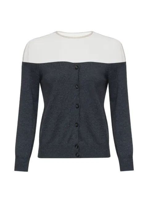 MM6 Maison Margiela sheer knit cardigan Grey S62HP0043M13273