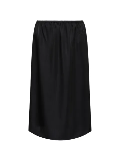 MM6 Maison Margiela satin midi skirt Black S62ME0029M35880