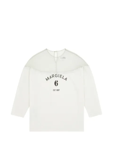 MM6 Maison Margiela mannequin print jersey top White S62GD0213M20108