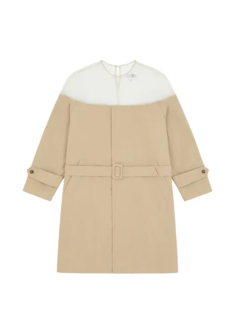MM6 Maison Margiela long-sleeves midi dress Brown S62DD0062M35858