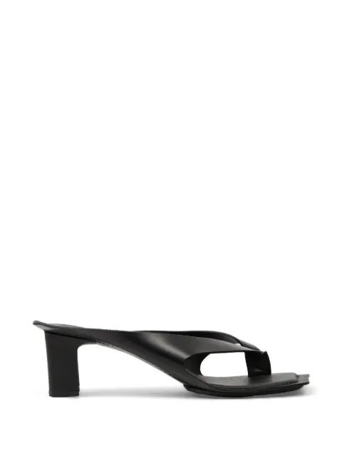 MM6 Maison Margiela Anatomic leather flip-flop mules Black S66WP0120P7702
