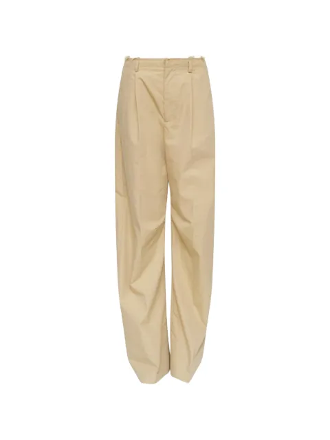MM6 Maison Margiela belt loops wide tailored trousers Neutrals S62KB0265M35858