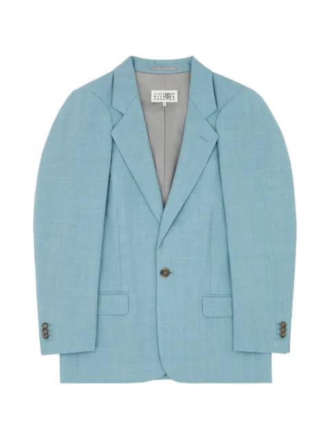 MM6 Maison Margiela wool tailored jacket Blue S62BN0119M35884