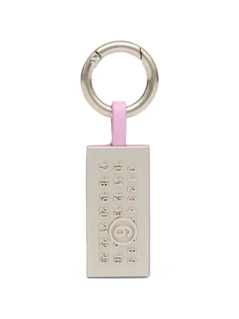 MM6 Maison Margiela numeric charm keyring Silver SA5UA0005P9061