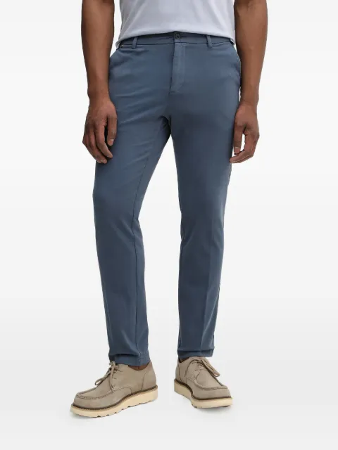 BOSS straight-fit cotton trousers Blue 50543304