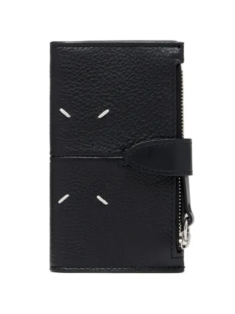 Maison Margiela zip leather card holder Black SA2VX0009P7268