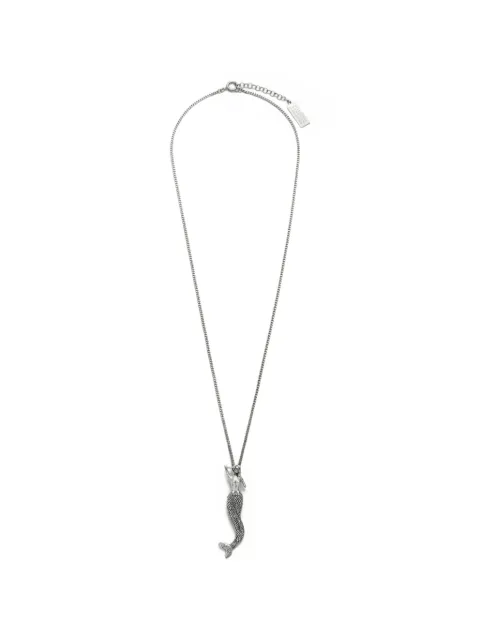MM6 Maison Margiela mermaid pendant necklace Silver SM7UU0127P9161