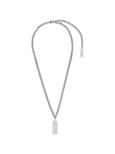 MM6 Maison Margiela Numeric charm necklace Silver SM7UU0124P9162