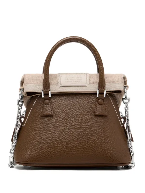 Maison Margiela micro 5AC tote bag Brown SB1WG0083P8844