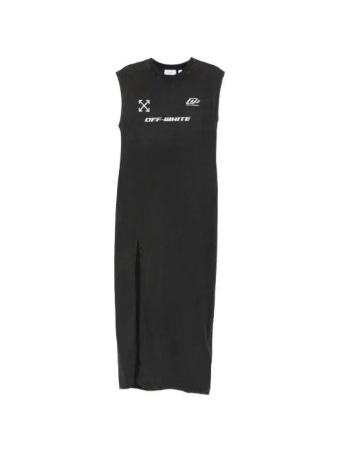 Off-White racer loose jersey dress Black 2DH00BS26JER001