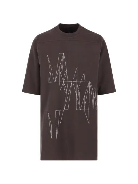 Moncler Jumbo graphic-print T-shirt Brown MU01F8C0489B7R256