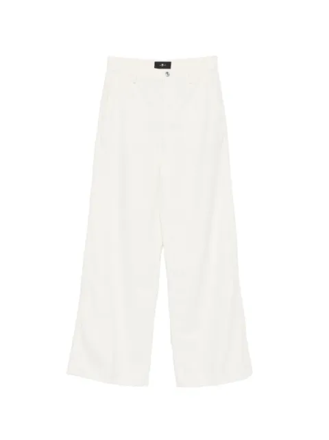 7 For All Mankind wide-leg jeans White 7U7G0X10