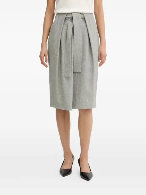 BOSS Vakava pleated midi skirt Grey 50553666