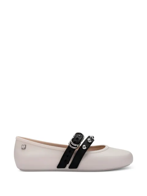 Melissa studded buckle ballet flats Neutrals 37049
