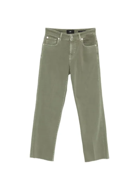 7 For All Mankind Calie straight ankle jeans Green 7UD00E27
