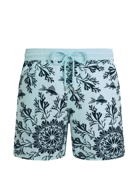 Vilebrequin drawstring print swim shorts Blue MOOED203