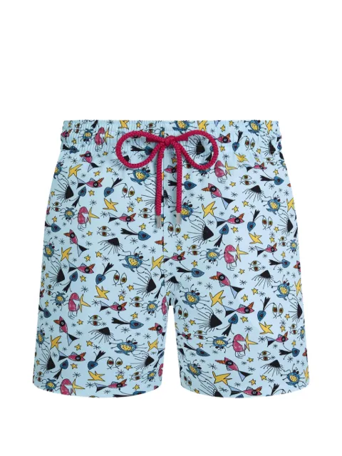 Vilebrequin patterned swim shorts Blue MSOEF102