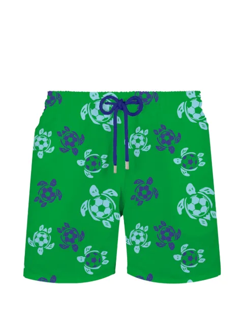Vilebrequin turtle-print swim shorts Green MOOEB135
