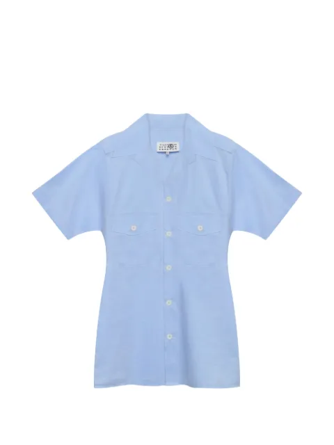 MM6 Maison Margiela tailored poplin shirt Blue S62DR0008M35861