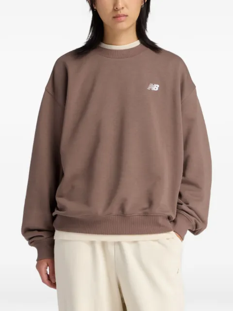 New Balance Essentials logo crew sweater Brown WT41508ABP