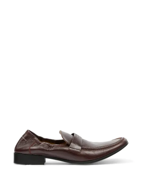 MM6 Maison Margiela Swing-toe leather loafers Brown S66WR0034P7560