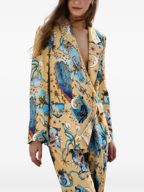 FARM Rio Sand Mystical printed blazer Neutrals 348377
