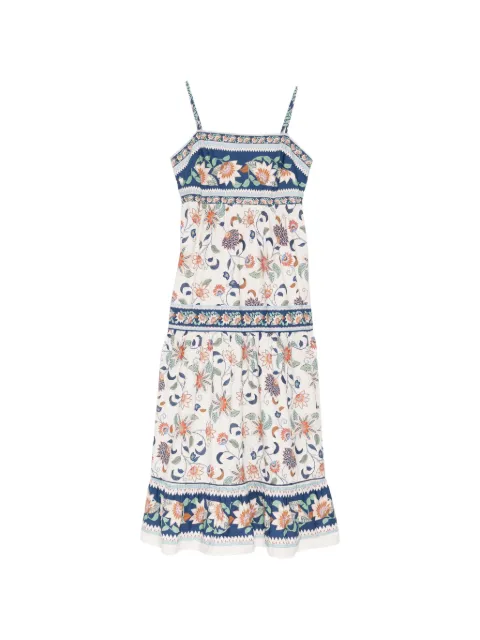 FARM Rio floral tapestry madi dress Neutrals 358182
