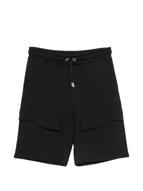 Les Hommes Urban cargo drawstring track shorts Black UIJ502753U