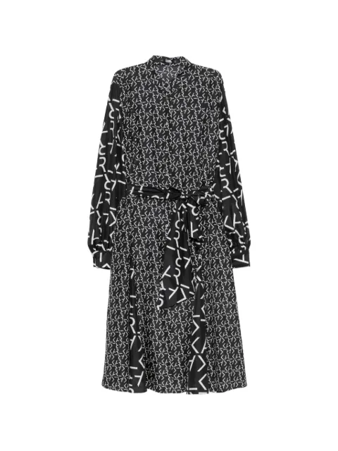 Karl Lagerfeld logo-print midi dress Black 211W1305P50