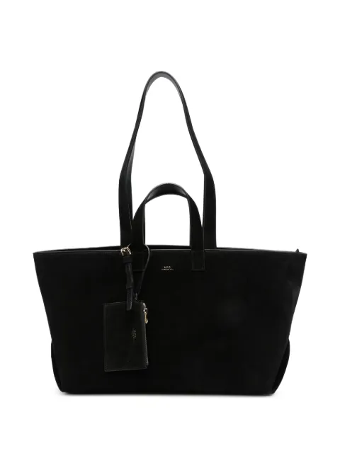 A.P.C. Le Drummer suede tote bag Black PXCALF67057LZZ