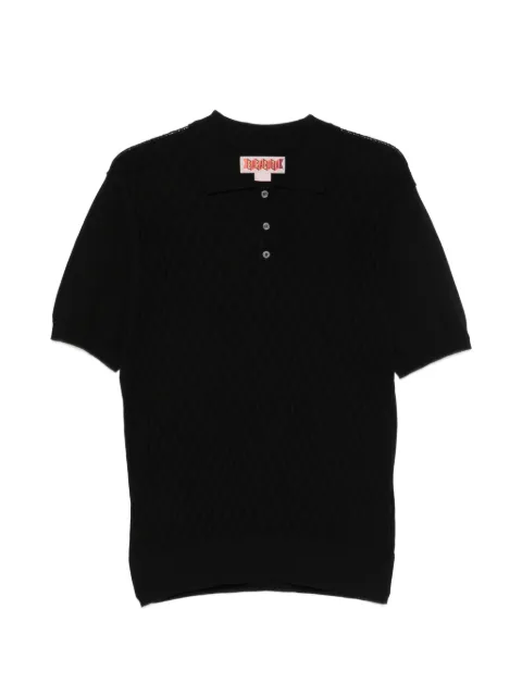 Baracuta textured polo shirt Black BRMAG0209
