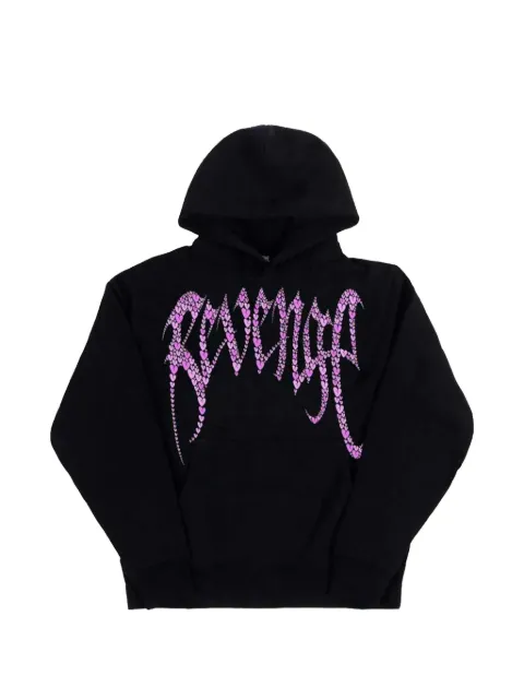 Revenge graphic-print hoodie Black BBCD11B3