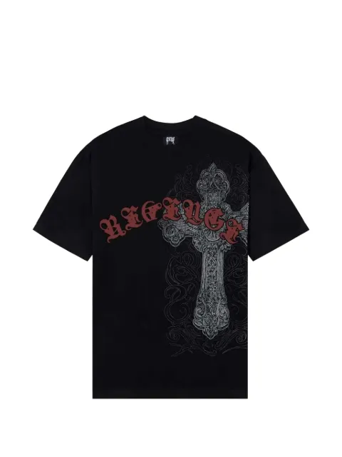 Revenge Spike Cross T-shirt Black 22NA2V0B