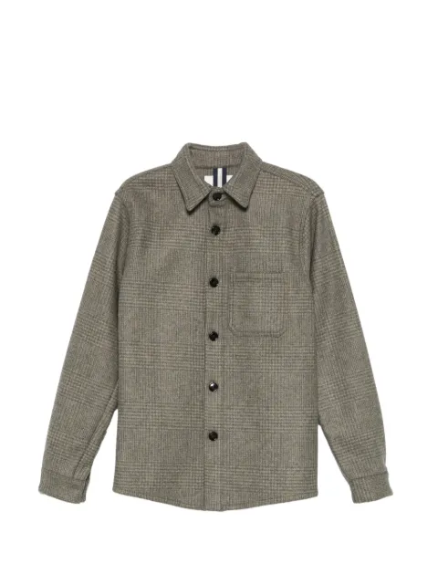 Profuomo Prince of Wales-check overshirt Green PPVF30011A