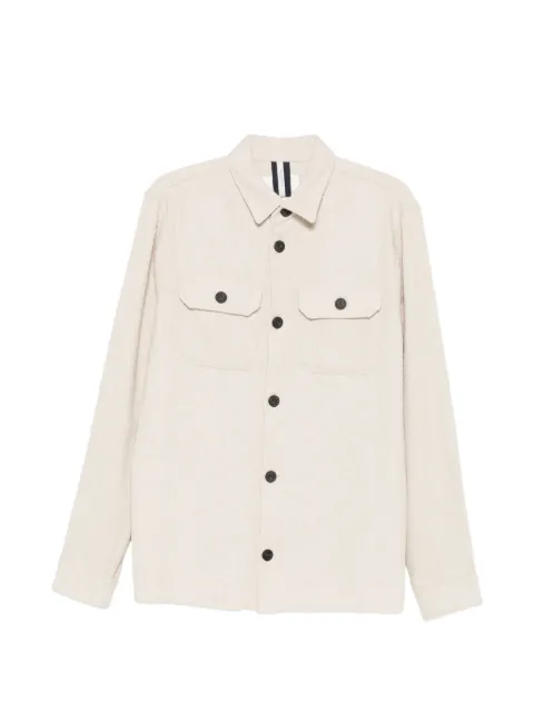 Profuomo bouclé overshirt Neutrals PPVF10020A