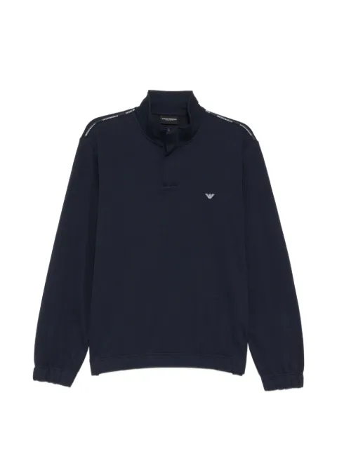 Emporio Armani logo-embroidered sweatshirt Blue EM003780AF18887