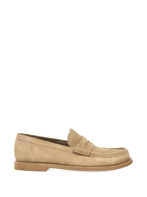 Gianvito Rossi Vernon suede loafers Neutrals U2536451GOMS16
