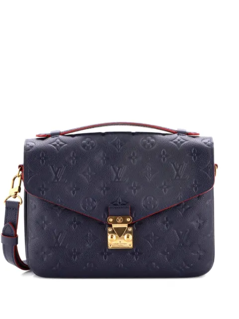Louis Vuitton Pre-Owned Pochette Metis Monogram Empreinte Leather crossbody bag Blue KIF54BP4SK1YAW9A