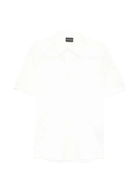 Emporio Armani logo-embroidered shirt Blue EM004603AF10017