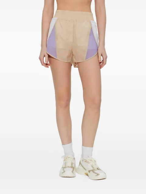 Ea7 Emporio Armani logo-patch colour-block shorts Neutrals 7W001012AF20849