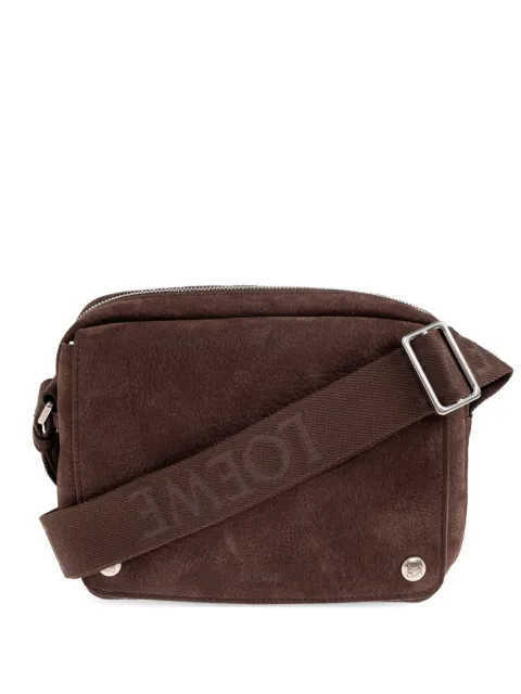 LOEWE medium Pebble logo-detail messenger bag Brown BANBA73X06