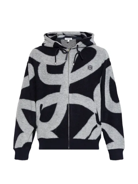 LOEWE patterned zip-fastening sweatshirt Blue H526Y25X86