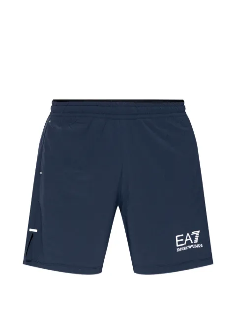 Ea7 Emporio Armani logo-print shorts Blue 7M001720AF21059